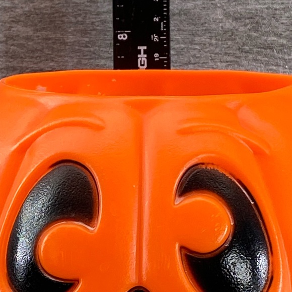 Jack O Lantern Pumpkin Bucket 1997 Vtg Trick Or Treat Grand Venture Halloween - Picture 13 of 14